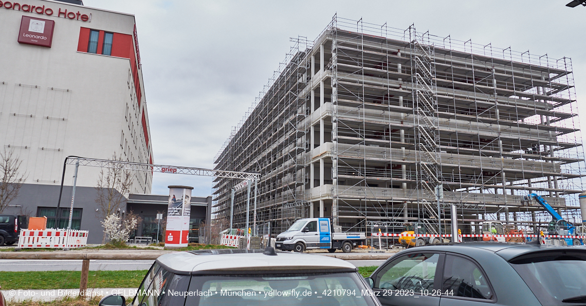 29.03.2023 - Baustelle REVO und Umgebung in Neuperlach